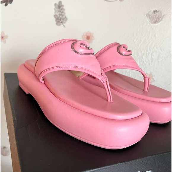 Coach Sylvie leather sandals - Picture 3 of 6